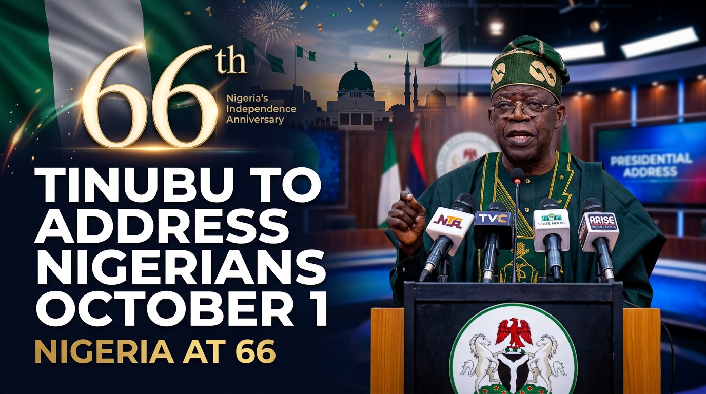 Tinubu expected to speak to Nigerians on October 1